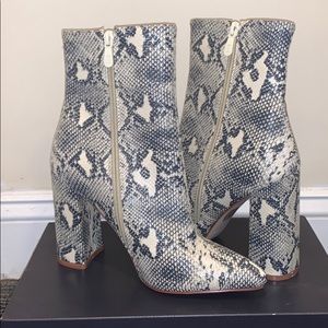 Snake Skin Boots